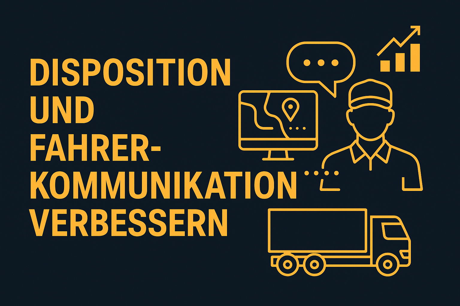 Editorial Hero Visual zum Thema Disposition und Fahrerkommunikation verbessern