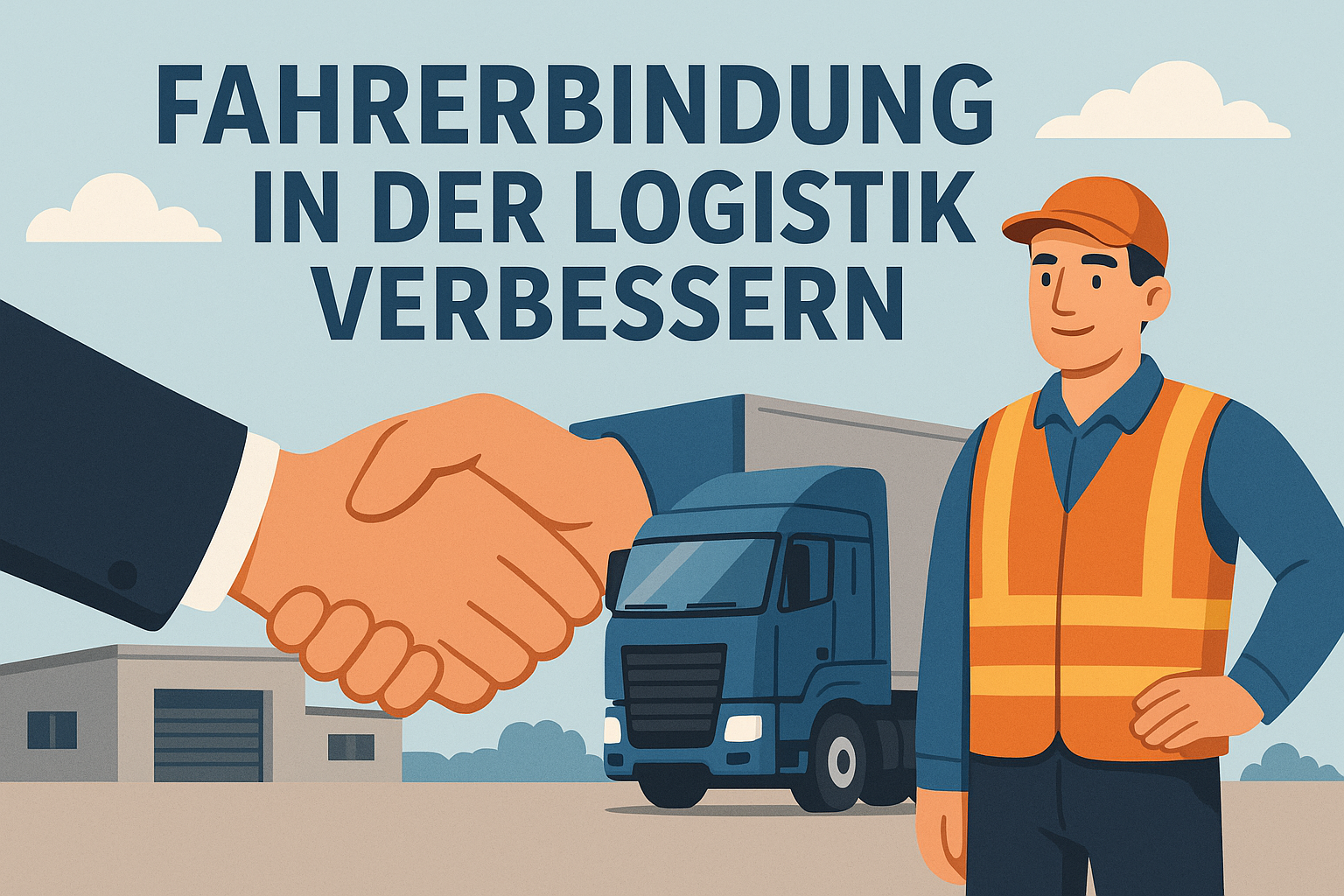 Editorial Hero Visual zum Thema Fahrerbindung in der Logistik verbessern