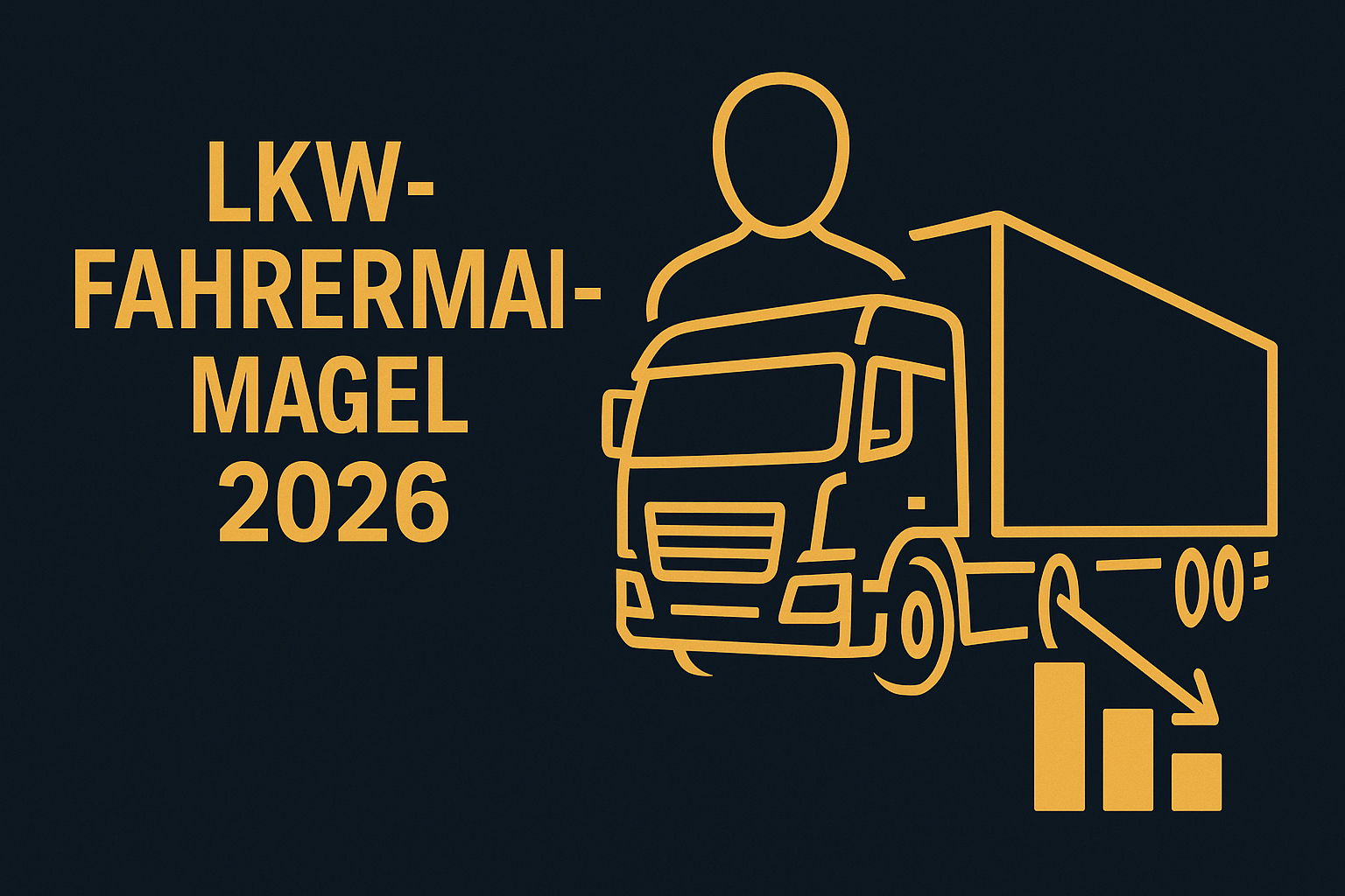 Editorial Hero Visual zum Thema LKW Fahrermangel 2026
